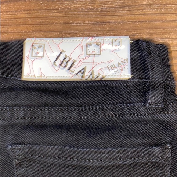 BLANK NYC black skinny jeans zipper ankle cropped - Picture 4 of 6